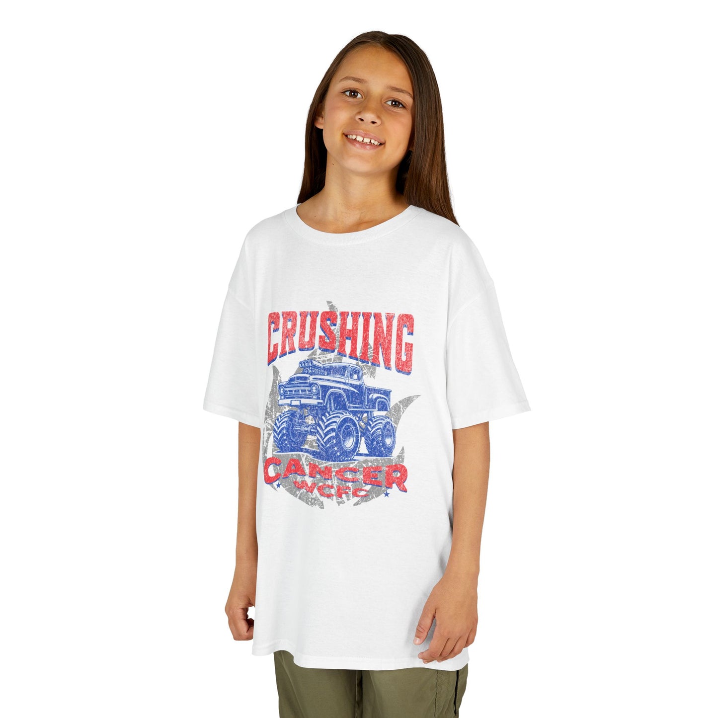 Crushing Cancer Monster Truck - Kids Heavy Tee