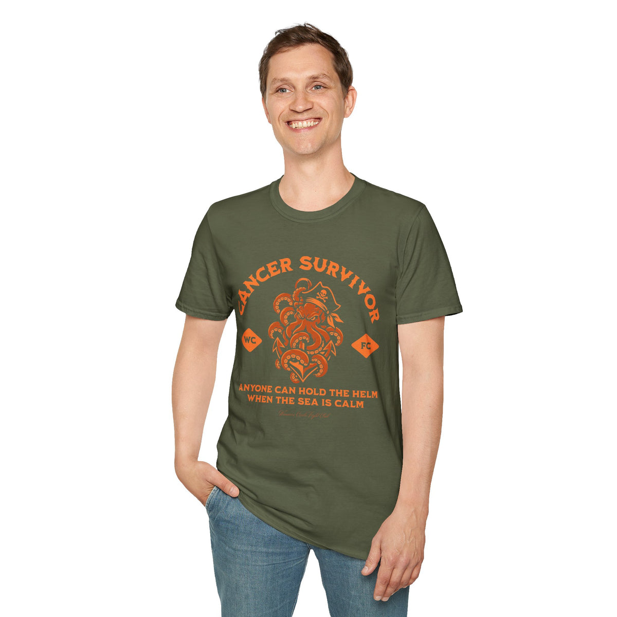 Calm Seas (Orange) - Unisex Soft Tee