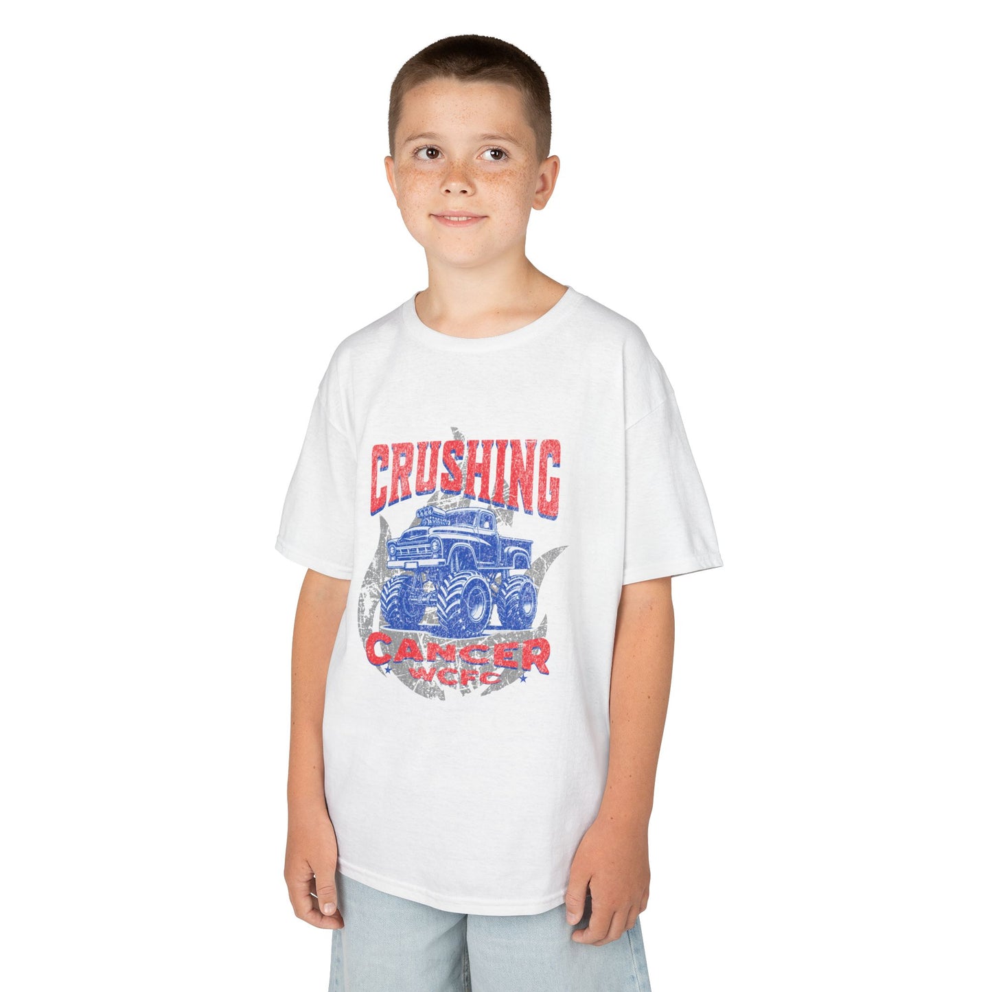 Crushing Cancer Monster Truck - Kids Heavy Tee