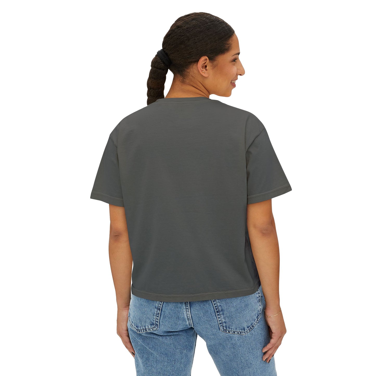 This Girl Beat Cancer (White) - Women's Boxy Tee