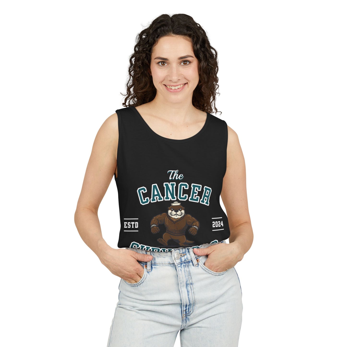 Cancer Survivors Club Tank Top | Unisex Garment-Dyed