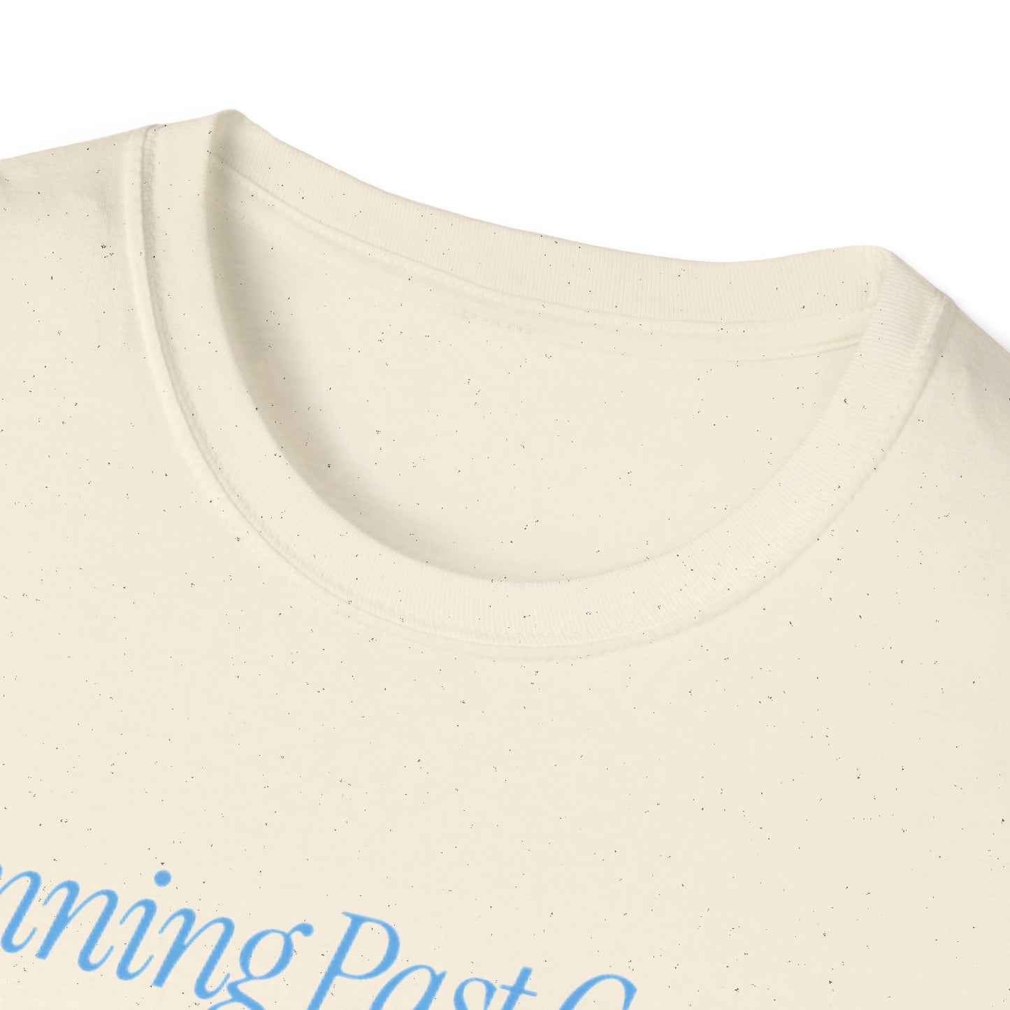 Running Past Cancer (Male) Light Blue Graphic - T-Shirt