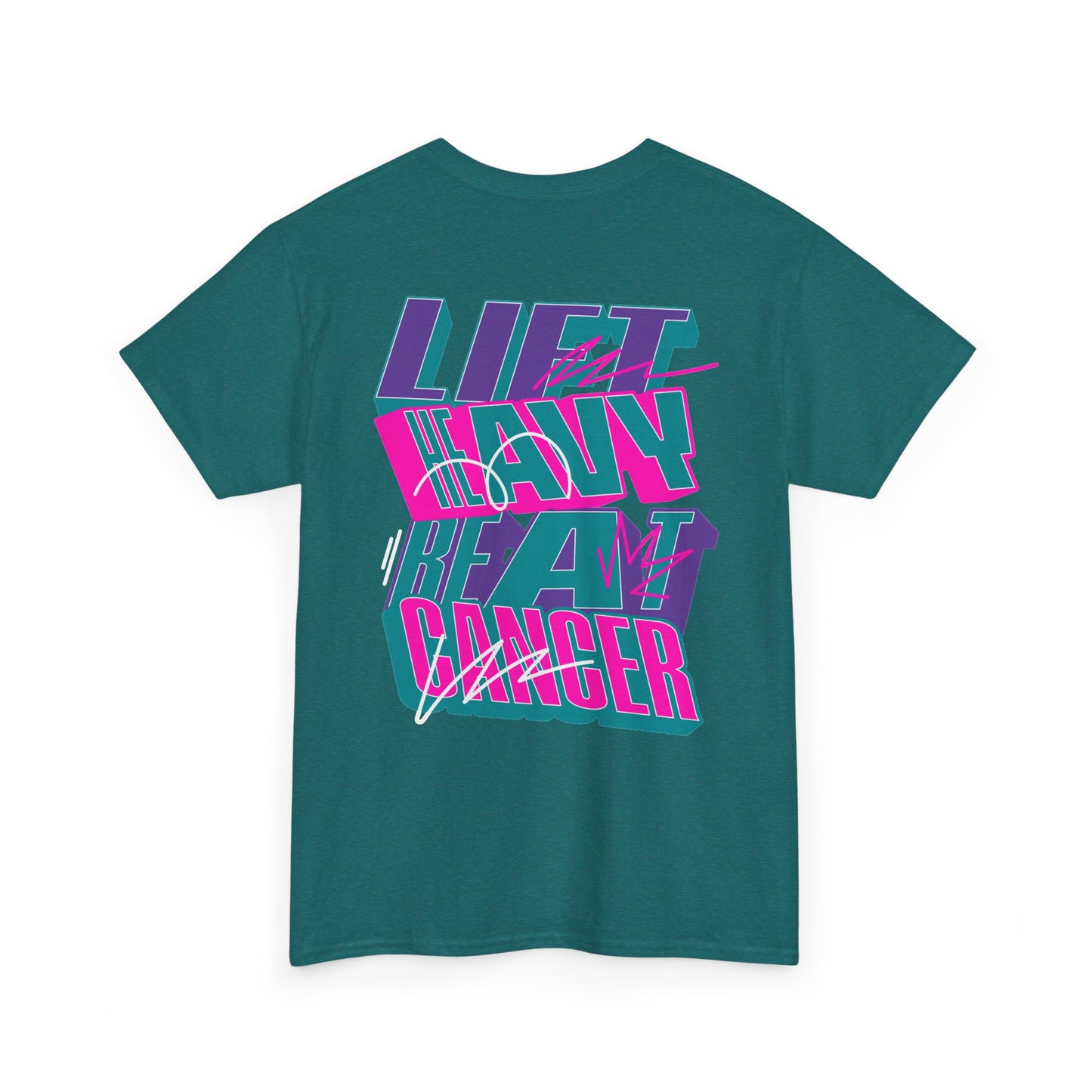 Lift Heavy Beat Cancer Thyroid (Women's) - Heavy Cotton Tee
