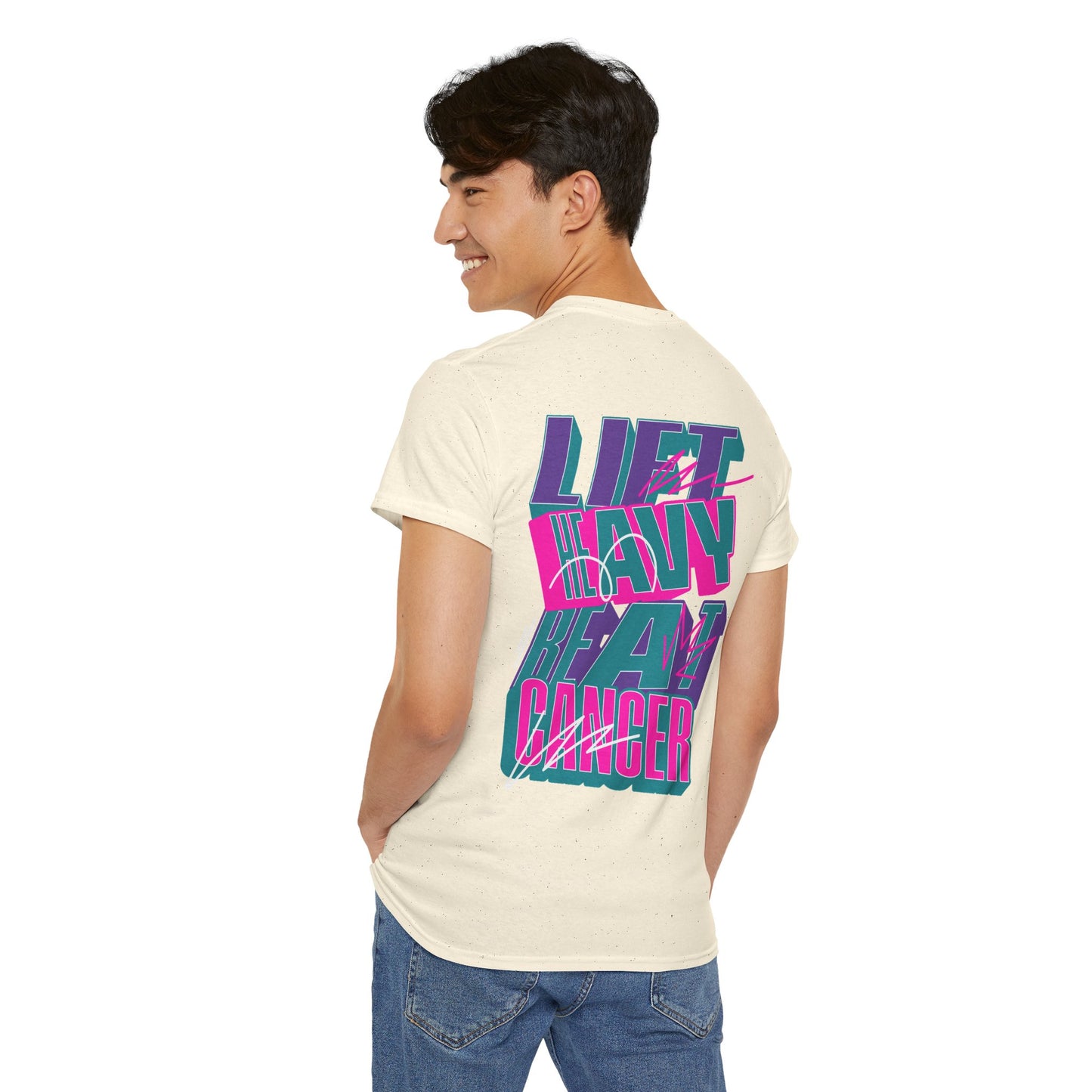 Lift Heavy Beat Cancer Thyroid (Men's) - Heavy Cotton Tee