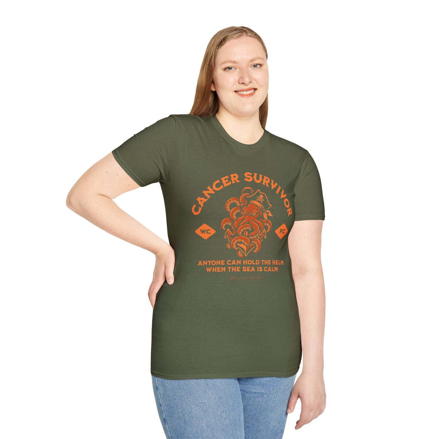 Calm Seas (Orange) - Unisex Soft Tee