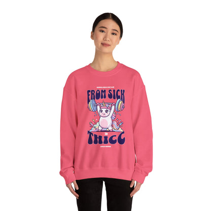 Sick 2 Thicc - Crewneck Sweatshirt (Women's)