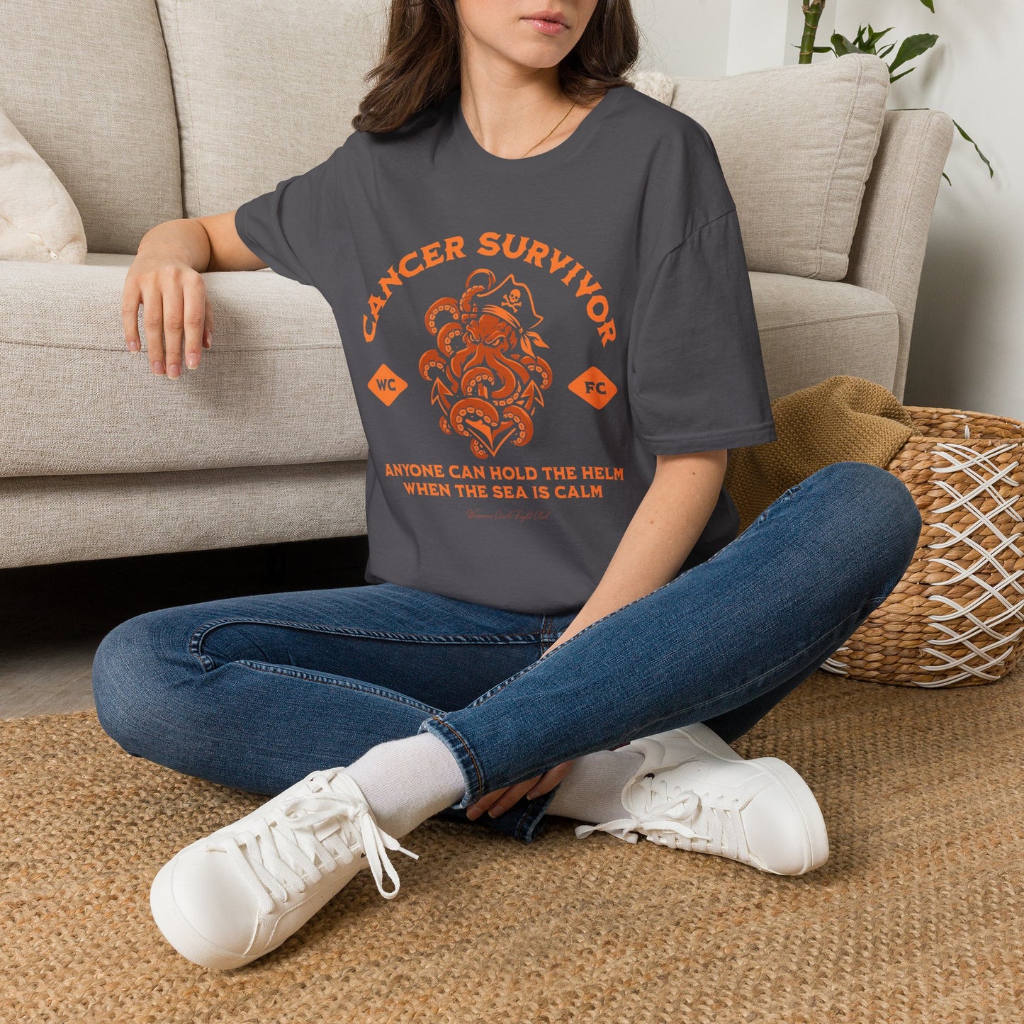Calm Seas (Orange) - Unisex Soft Tee