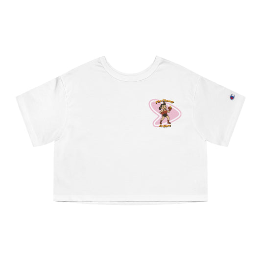 Women's Knockout Cancer Champion Cropped T-Shirt