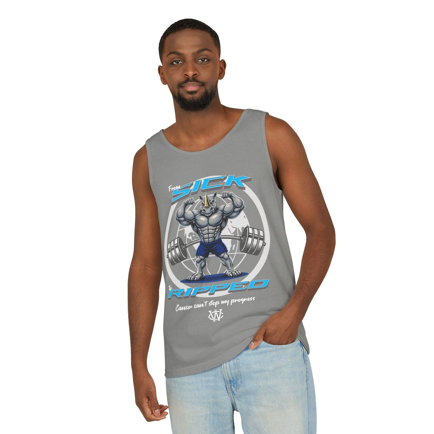 From Sick to Ripped Rhino - Tank Top