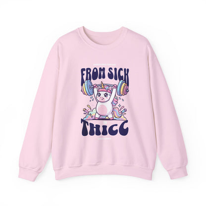 Sick 2 Thicc - Crewneck Sweatshirt (Women's)