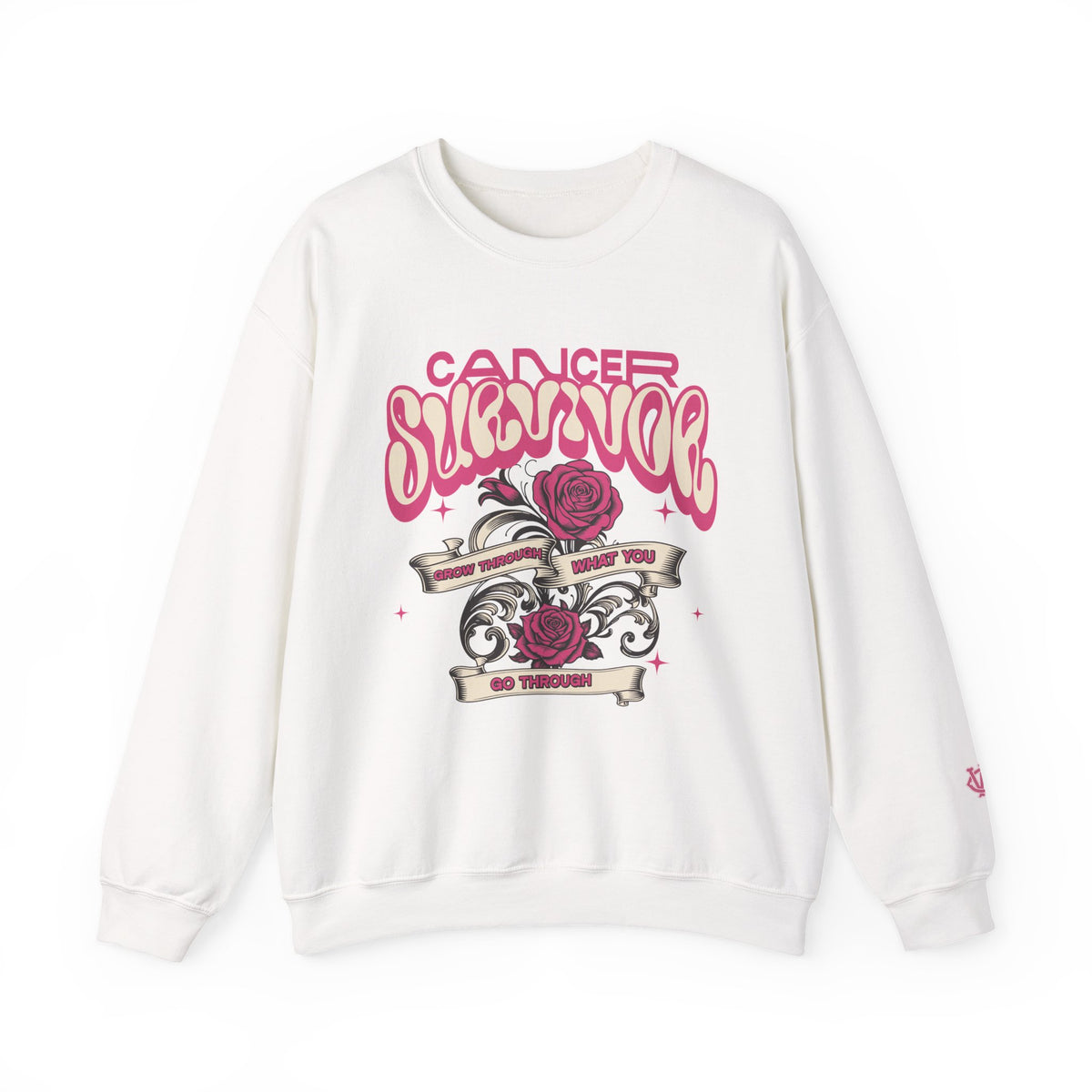 Grow Through What You Go Through - Women's Heavy Blend™ Crewneck Sweatshirt