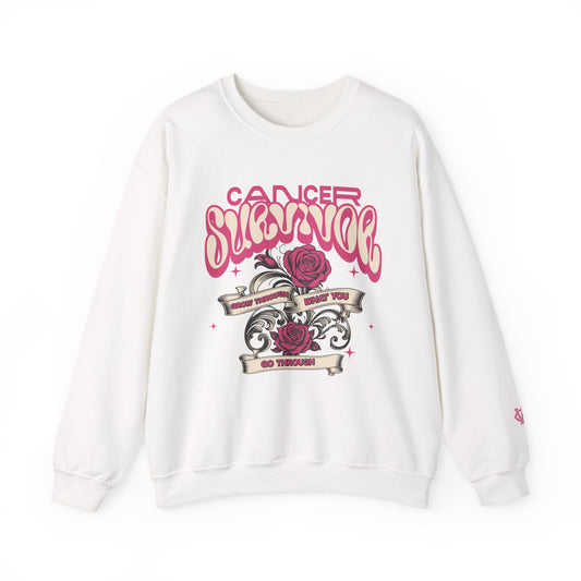 Grow Through What You Go Through - Women's Heavy Blend™ Crewneck Sweatshirt