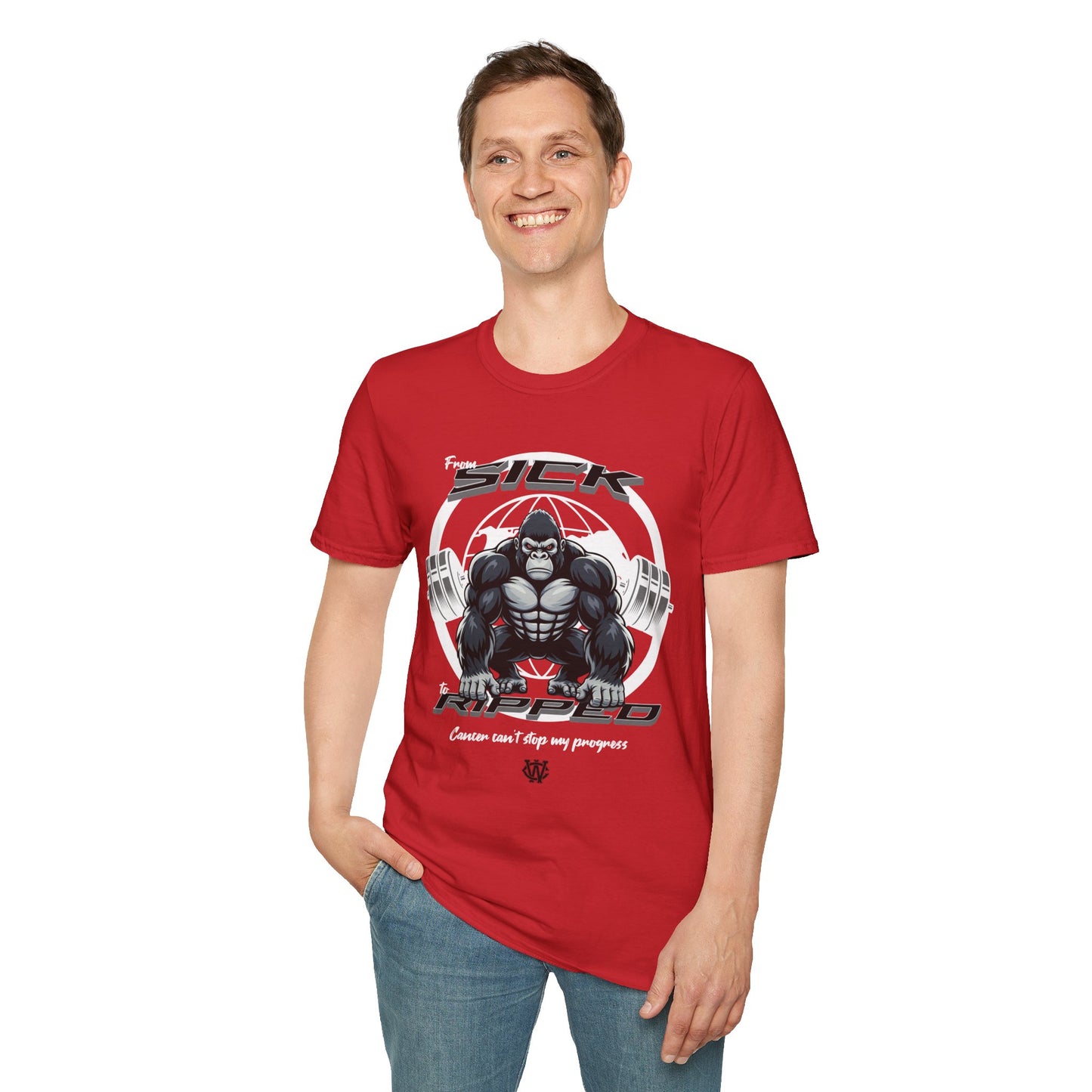 From Sick To Ripped (Gorilla) - Graphic T-Shirt