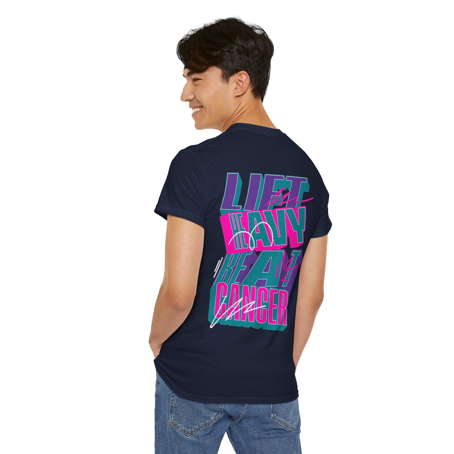 Lift Heavy Beat Cancer Thyroid (Men's) - Heavy Cotton Tee