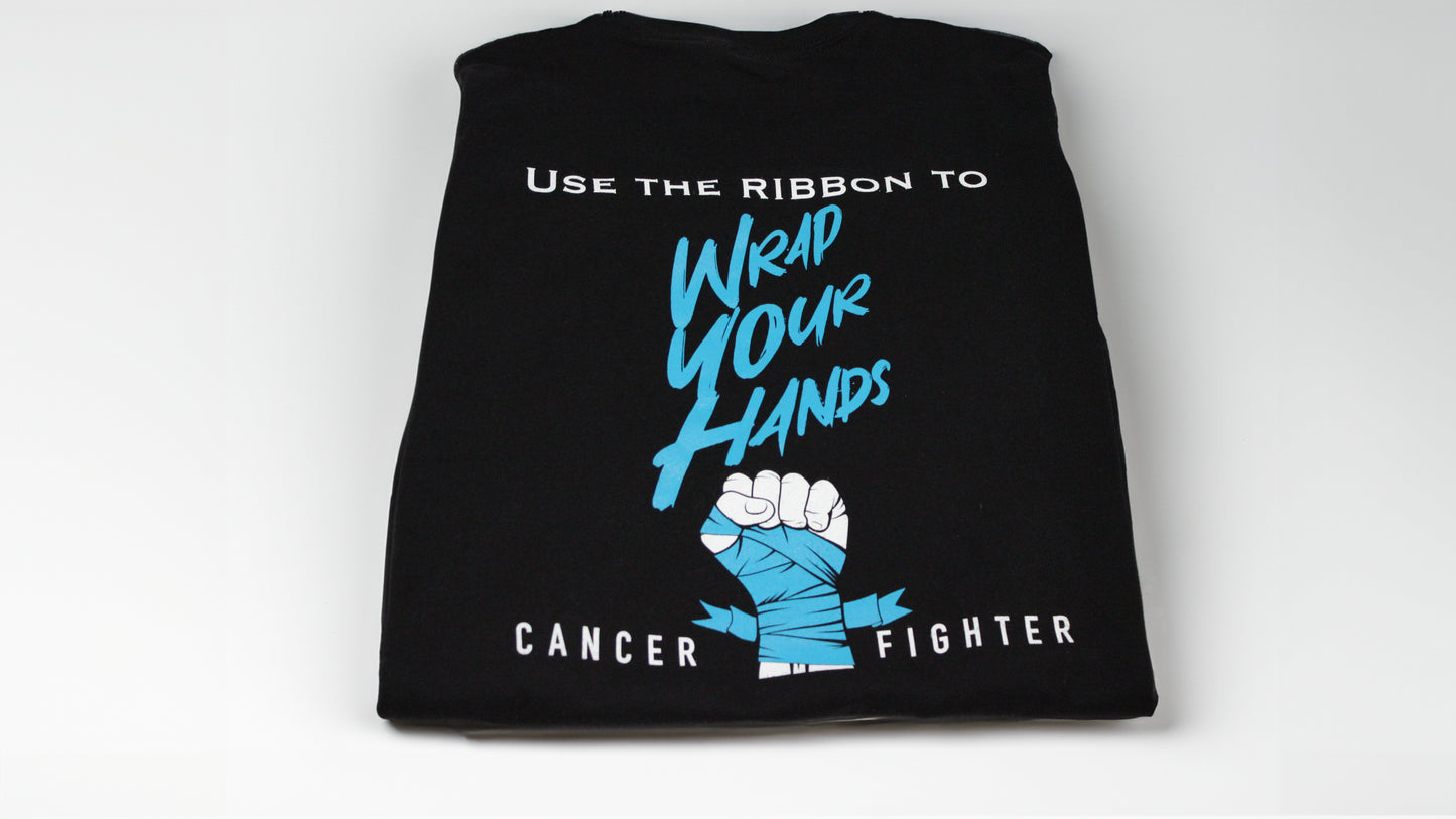 Cancer Fighter Short-Sleeve T Shirt (Blue)